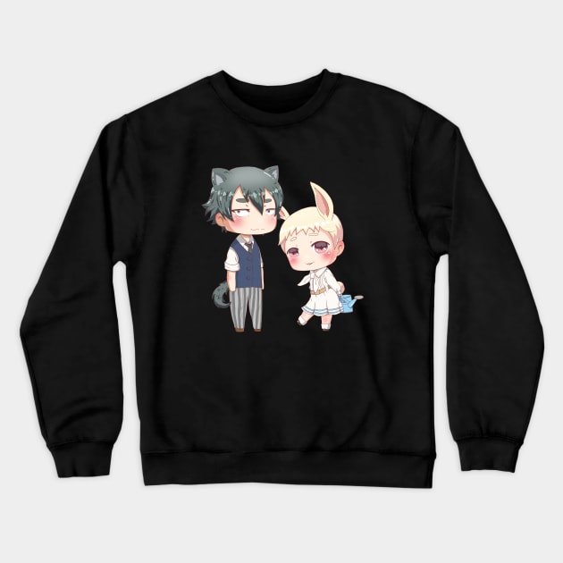 Legoshi and Haru Crewneck Sweatshirt by annimedit